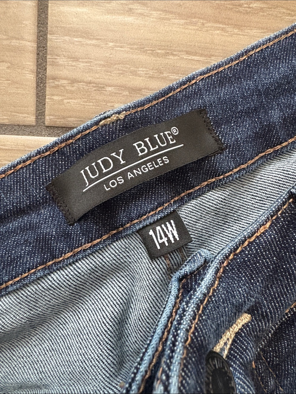 Judy Blue High Rise Control Top Distressed Flare Jeans JB88739 Womens 14W NWOT - Picture 2 of 9